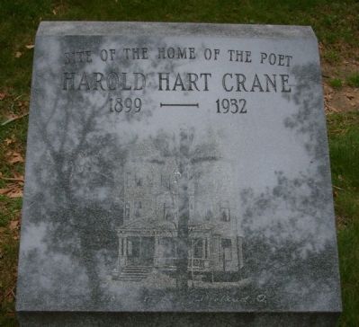 Site of the Home of the Poet Harold Hart Crane Marker. Click for full size. Site of the Home of the Poet Harold Hart Crane Marker image. Click for full size.