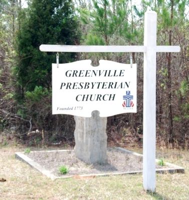 Greenville Presbyterian Church Sign image. Click for full size.