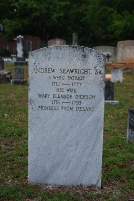 Andrew Seawright, Sr. Tombstone. Click for full size. Andrew Seawright, Sr. Tombstone image. Click for full size.