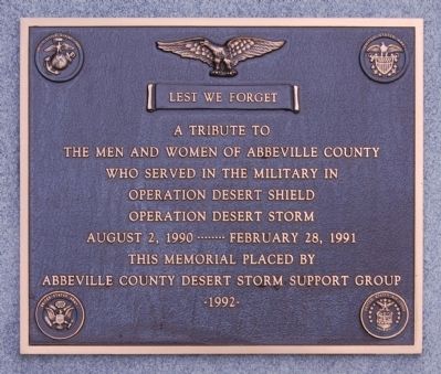 Operation Desert Shield / Storm Marker image. Click for full size.