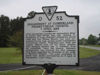Engagement at Cumberland Presbyterian Church Marker image. Click for full size.