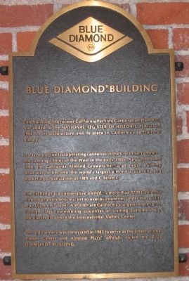 Blue Diamond Building Marker. Click for full size. Blue Diamond Building Marker image. Click for full size.