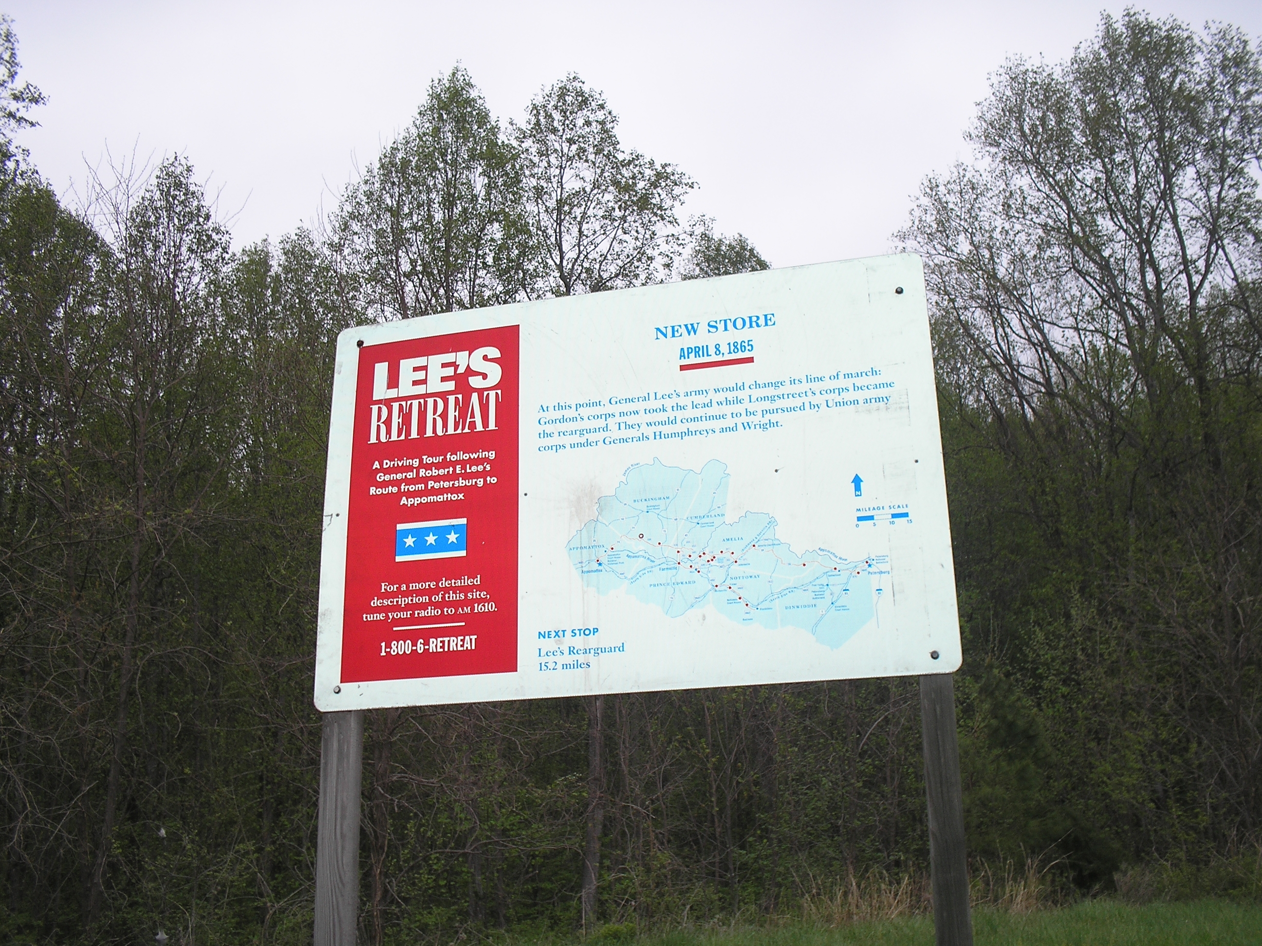 New Store Marker on Lee’s Retreat