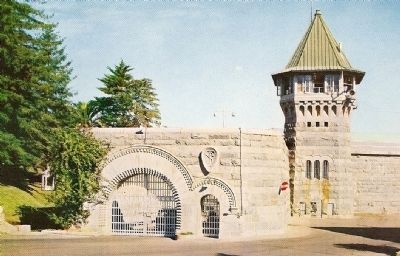 Vintage Postcard - California State Prison at Folsom image. Click for full size.