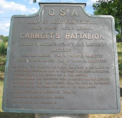 Garnett's Battalion Tablet image. Click for full size.