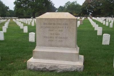 Grave of Sgt. Maj. and Mrs. Milton M. Holland, ANC Section 23 image. Click for full size.