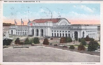 Circa 1927 Postcard “New Union Station, Washington, D. C.” image. Click for full size.