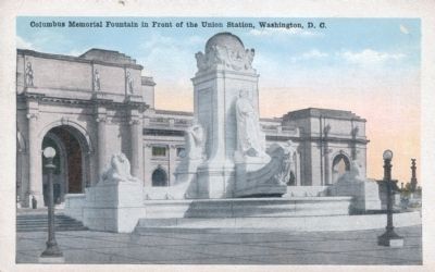 Columbus Memorial Fountain in Front of the Union Station, Washington, D. C. image. Click for full size.
