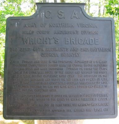 Wright's Brigade Tablet. Click for full size. Wright's Brigade Tablet image. Click for full size.