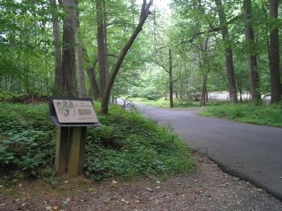 Marker on Jockey Hollow Road. Click for full size. Marker on Jockey Hollow Road image. Click for full size.