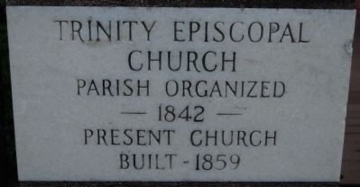 Trinity Episcopal Church Cornerstone image. Click for full size.