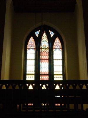 Interior of Stained Glass Window in Gallery image. Click for full size.