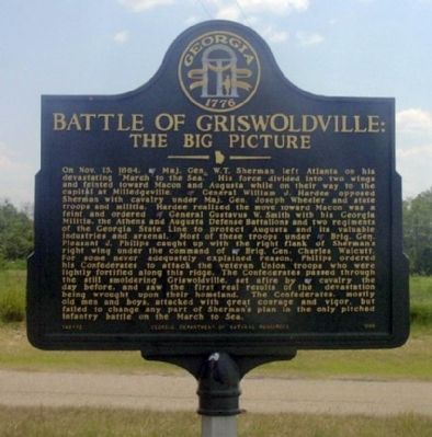 Battle of Griswoldville: Marker image. Click for full size.