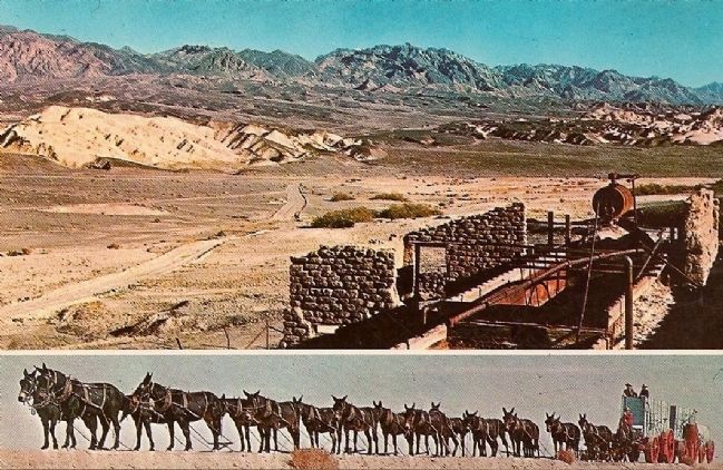 Vintage Postcard - Old Harmony Borax Mill-Death Valley, California image. Click for full size.