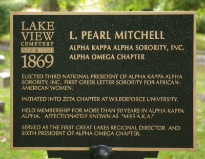 L. Pearl Mitchell Marker image. Click for full size.