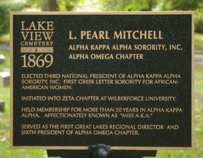 L. Pearl Mitchell Marker. Click for full size. L. Pearl Mitchell Marker image. Click for full size.