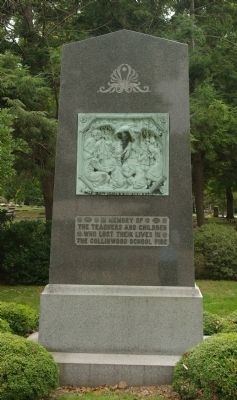 In Memory of the Teachers and Children Who Lost Their Lives in the Collinwood School Fire Marker. Click for full size. In Memory of the Teachers and Children Who Lost Their Lives in the Collinwood School Fire Marker image. Click for full size.