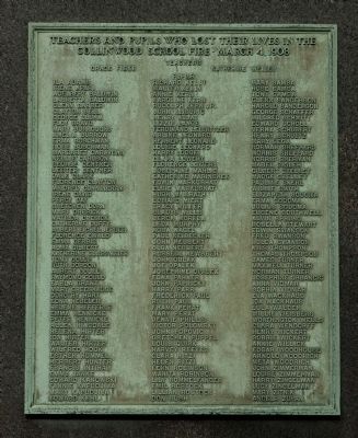In Memory of the Teachers and Children Who Lost Their Lives in the Collinwood School Fire Marker image. Click for full size.
