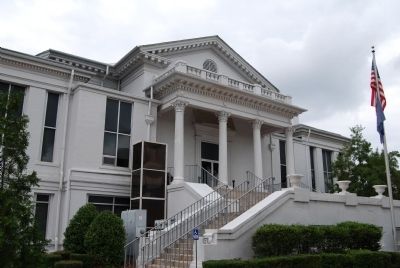 Laurens County Court House -<br>North (Rear) Entrance image. Click for full size.