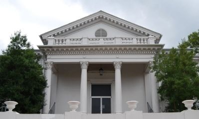Laurens County Court House -<br>North (Rear) Entrance Detail image. Click for full size.
