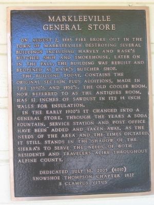 Markleeville General Store Marker image. Click for full size.