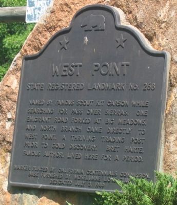 West Point Marker. Click for full size. West Point Marker image. Click for full size.