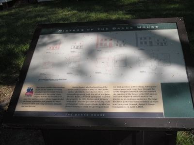 History of the Banks House Marker image. Click for full size.