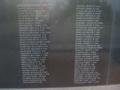 Oregon Korean War Veterans Memorial Marker </b>- Panel 3 image. Click for full size.