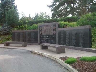 Oregon Korean War Veterans Memorial Marker image. Click for full size.