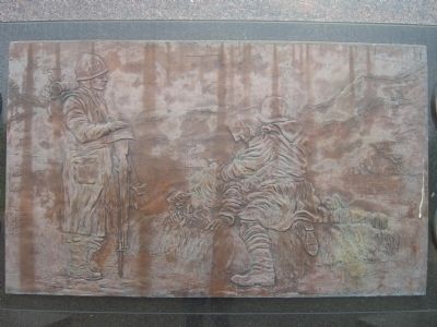 Oregon Korean War Veterans Memorial artwork detail image. Click for full size.
