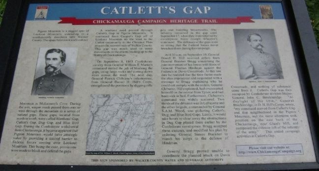 Catlett’s Gap Marker image. Click for full size.