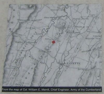 Catletts Gap Marker Map image. Click for full size.
