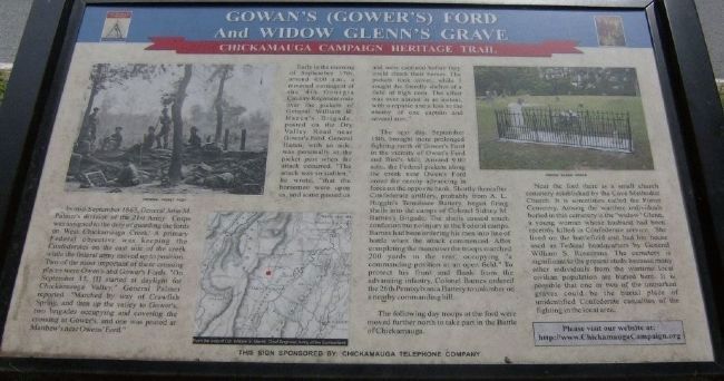 Gowans (Gowers) Ford And Widow Glenns Grave Marker image. Click for full size.