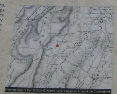 Gowans (Gowers) Ford And Widow Glenns Grave Marker Map image. Click for full size.