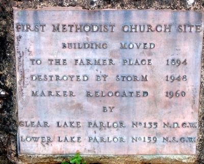 First Methodist Church Site Marker image. Click for full size.