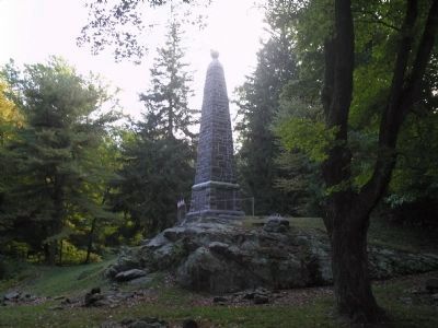 Winter Quarters of Putnam�s Division Monument image. Click for full size.