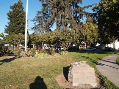 Cotati Downtown Plaza and Marker image. Click for full size.