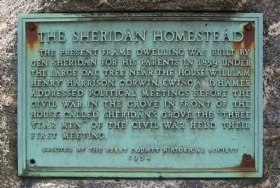 The Sheridan Homestead Marker image. Click for full size.