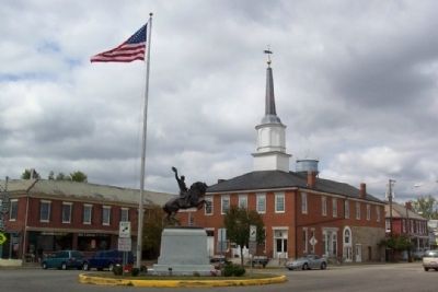 The Sheridan Monument in front of Perry County Courthouse image. Click for full size.