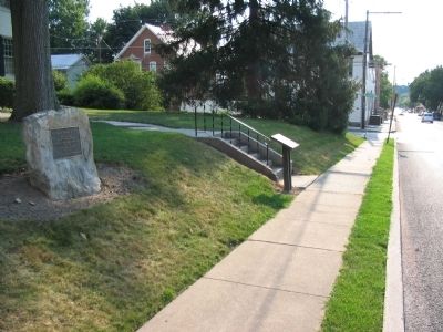 Markers in Front of the Old Academy Building. Click for full size. Markers in Front of the Old Academy Building image. Click for full size.