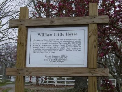 William Little House Marker image. Click for full size.