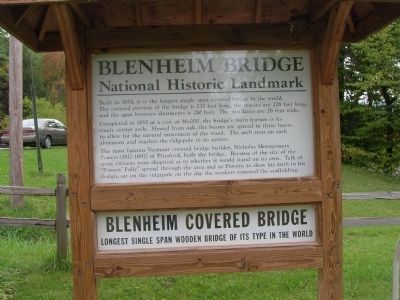 Blenheim Bridge - A National Historic Landmark image. Click for full size.