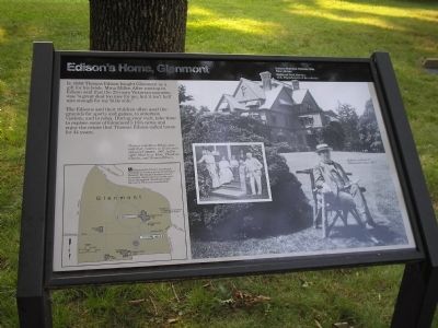 Edison’s Home, Glenmont Marker image. Click for full size.