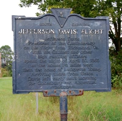 Jefferson Davis Flight Marker image. Click for full size.