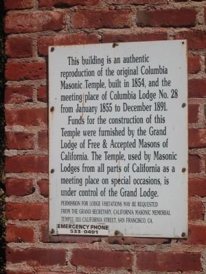 Second Marker on Side of Building image. Click for full size.