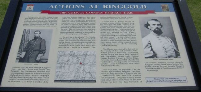 Actions At Ringgold Marker image. Click for full size.