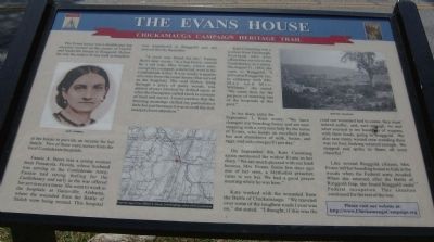 The Evans House Marker image. Click for full size.