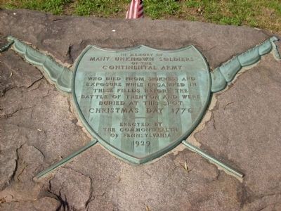 Unknown Soldiers of the Continental Army Marker image. Click for full size.
