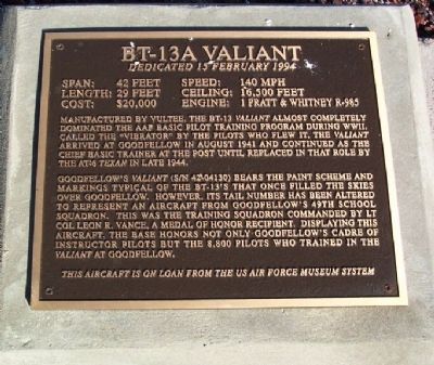 BT-13A Valiant Marker image. Click for full size.