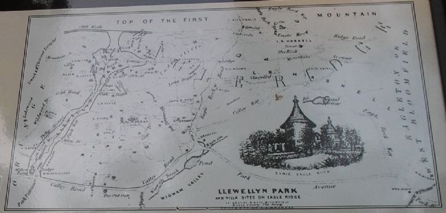 1857 Prospectus Map of Llewellyn Park image. Click for full size.